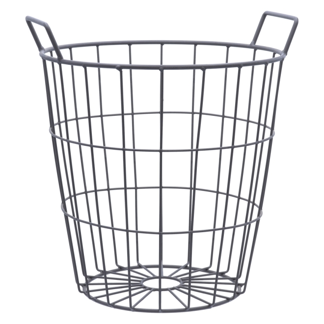 Esschert Design Drahtkorb 15 Liter, Ø300x340mm, Gartenkorb, Erntekorb, Kartoffelkorb