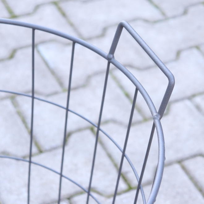 Esschert Design Drahtkorb 15 Liter, Ø300x340mm, Gartenkorb, Erntekorb, Kartoffelkorb