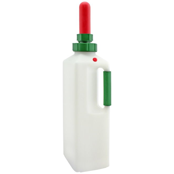 GEWA Kälberflasche Premium 3 Liter, mit Sauger, Milchflasche, Kälbertränkeflasche, Tränkeflasche