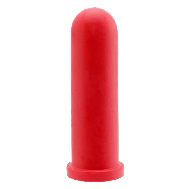 5x GEWA Kälbersauger, zylindrisch, rot, 10cm, Rundloch, Sauger für den Einsatz an Tränkeautomaten