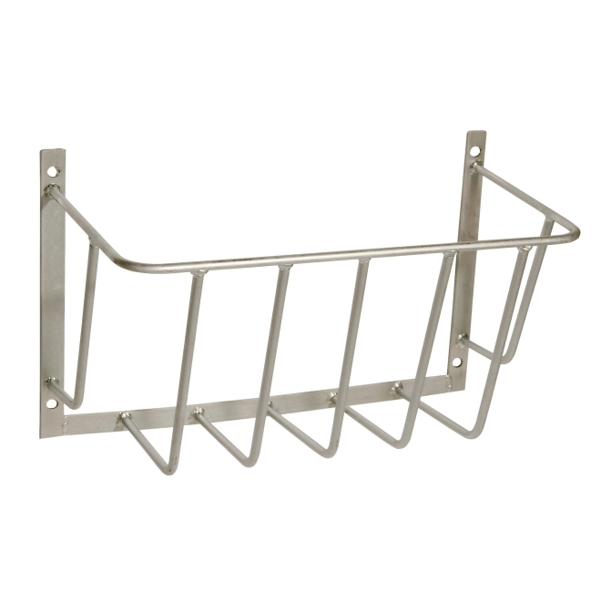 Heuraufe verzinkt, 50x40x20cm, Stababstand 80mm, stabile Futterraufe zur Wandmontage
