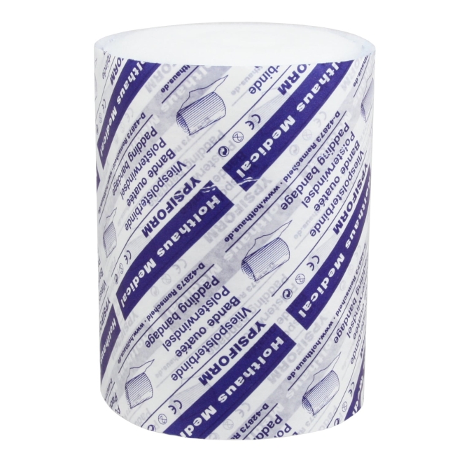 6x YPSIFORM Polsterbinde,10cm x 3m, hochbebauschte Polsterbinde aus Polyester
