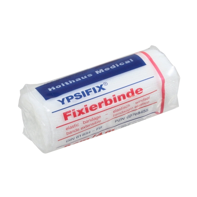 YPSIFIX Fixierbinde, 10cm x 4m, mit hoher Dehnung zur Fixierung von Wundauflagen an Gelenken