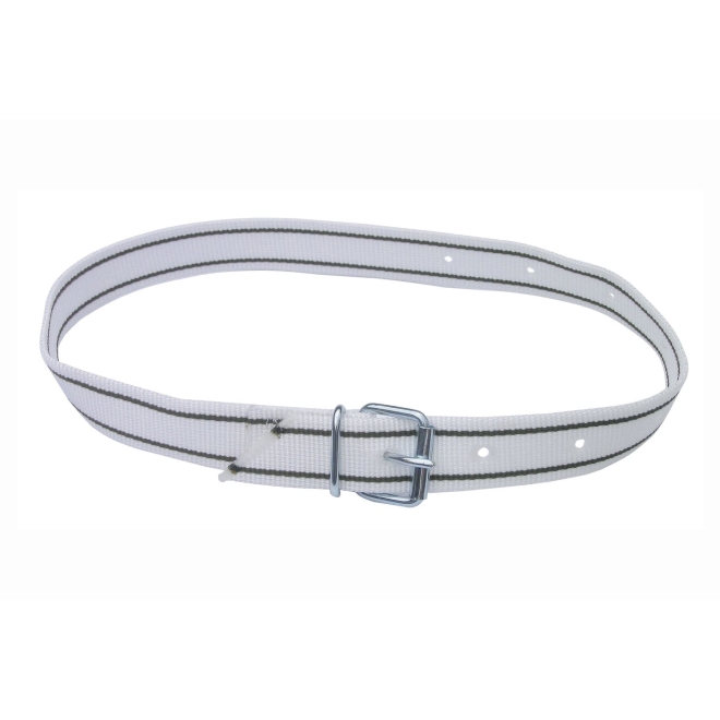 Halsmarkierungsband 120cm, weiß, mit Rollschnalle, Nummern-Halsband für Rinder und Kühe