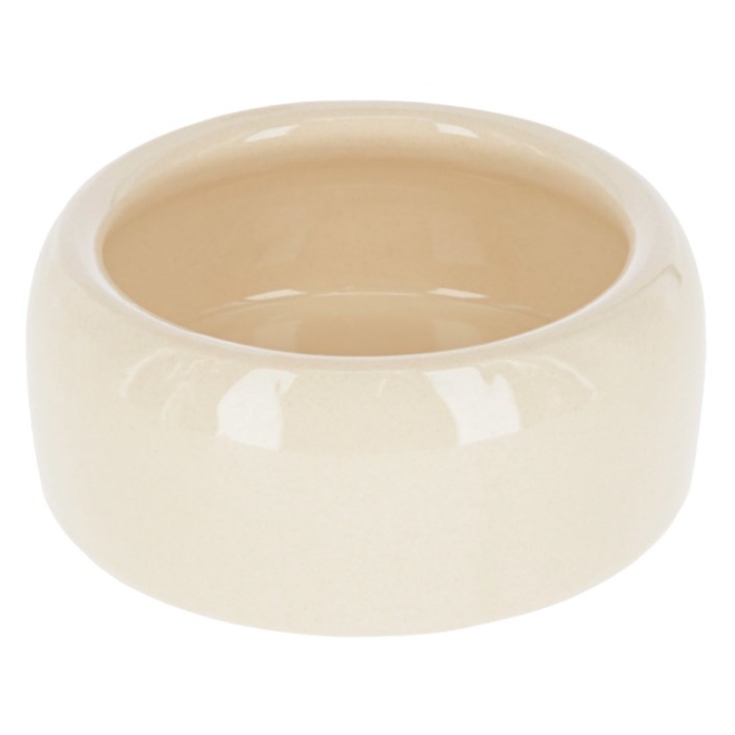 Kleintier-Fressnapf 250ml, Steintrog, Futterschale, Futtertrog für Kaninchen und Nager