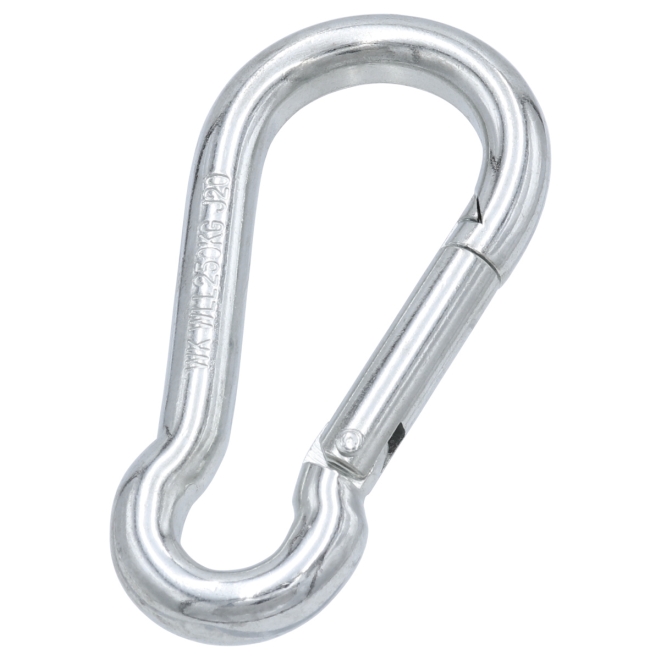 Karabinerhaken 4x40mm verzinkt - Karabiner mit Schnappverschluss - DIN 5299