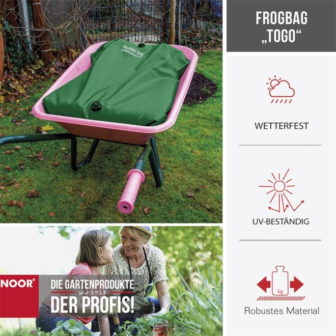 Noor Frogbag ToGo 80 Liter, Wasserhehälter für Schubkarren, Wassersack, Bewässerungssack