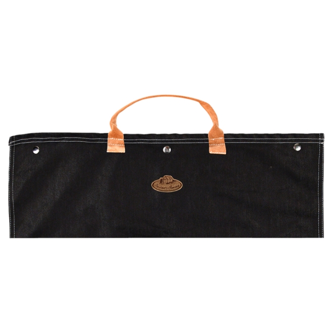 Esschert Design Denim Grillbesteckset GT196, 4-teiliges Besteckset mit Tasche