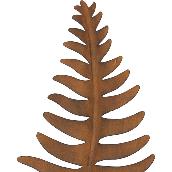 Gartenstecker Farnblatt 83cm, Gartenschild in Rostoptik, Dekostecker Farn