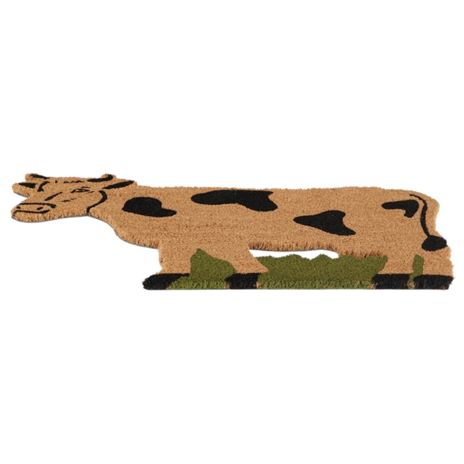 Esschert Design Kokosmatte Kuh, Fußmatte, Türmatte, Schmutzfangmatte, RB262