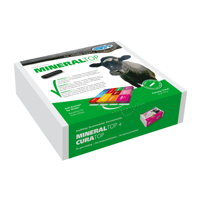 MINERALTOP Spurenelemente Bolus - Futterergänzung Grundversorgung - 12 Boli à 110g