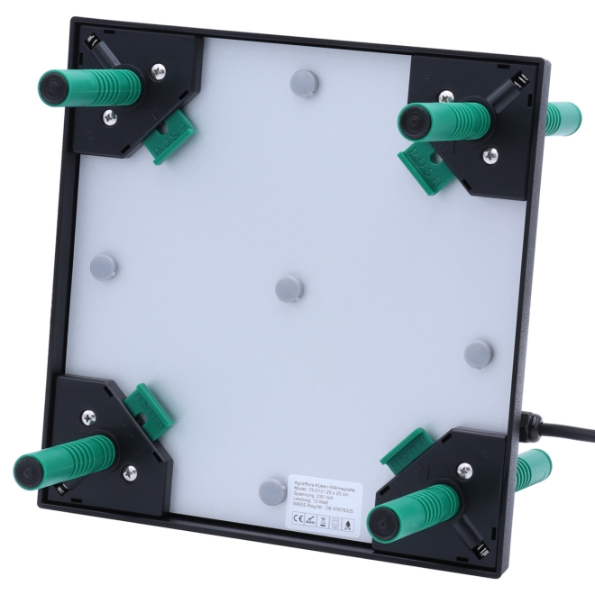 Agrarflora Küken-Wärmeplatte 25x25cm, 13 Watt, Heizplatte für die Kükenaufzucht