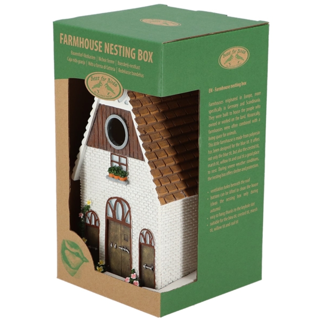 Esschert Design Nistkasten Bauernhof - Meisenkasten - Vogelhaus für Meisen