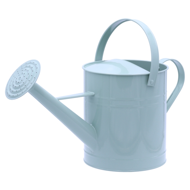 Zinkgießkanne 5 Liter mintgrün pulverbeschichtet - Dekogießkanne - Blumengießkanne