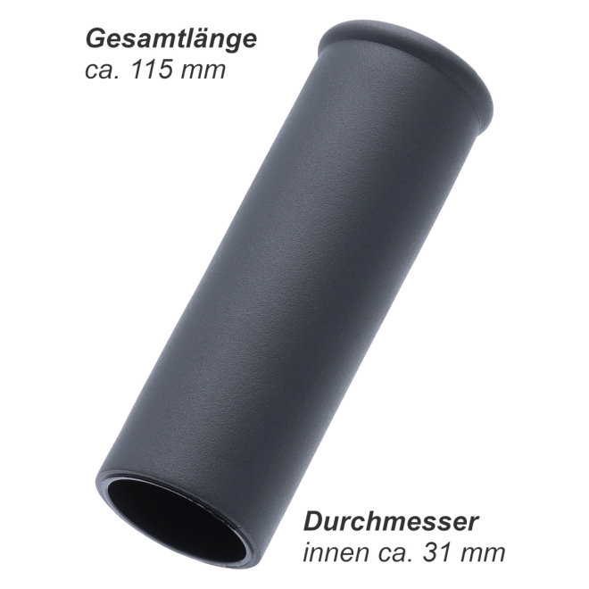 Schubkarrengriffe 31mm - PVC Karrengriffe - Griffe für Schubkarre - 2 Stück