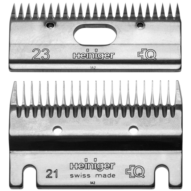Heiniger Schermessersatz 21/23 Zähne, Standard Schermesser für Rinder