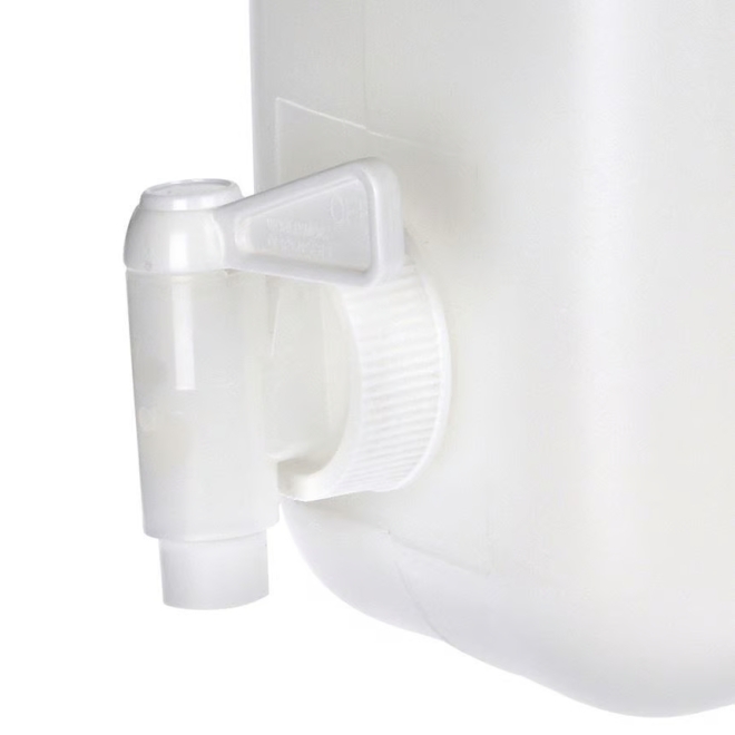 Wasserkanister 5 Liter mit Auslaufhahn, lebensmittelecht, Kanister für Wasser