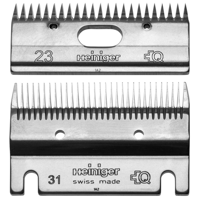 Heiniger Schermessersatz 31/23 Zähne, Standard Schermesser für Pferde