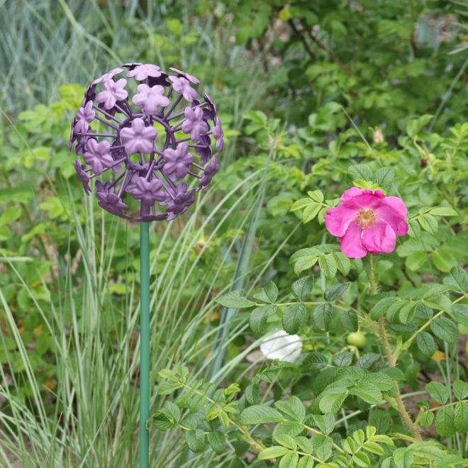 Gartenstecker Hortensie 100cm - Blumen Dekostecker aus Metall