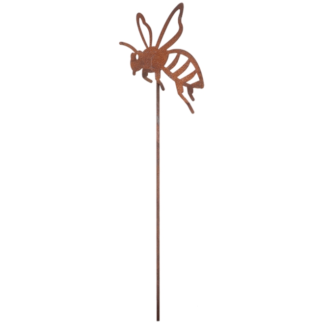 Esschert Design Gartenstecker Biene 38cm - Dekostecker in Rostoptik