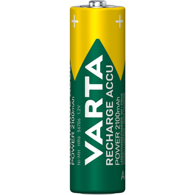 Varta Recharge Accu AA, Mignon HR6, 1,2 Volt, 2100 mAh - 4er Blister