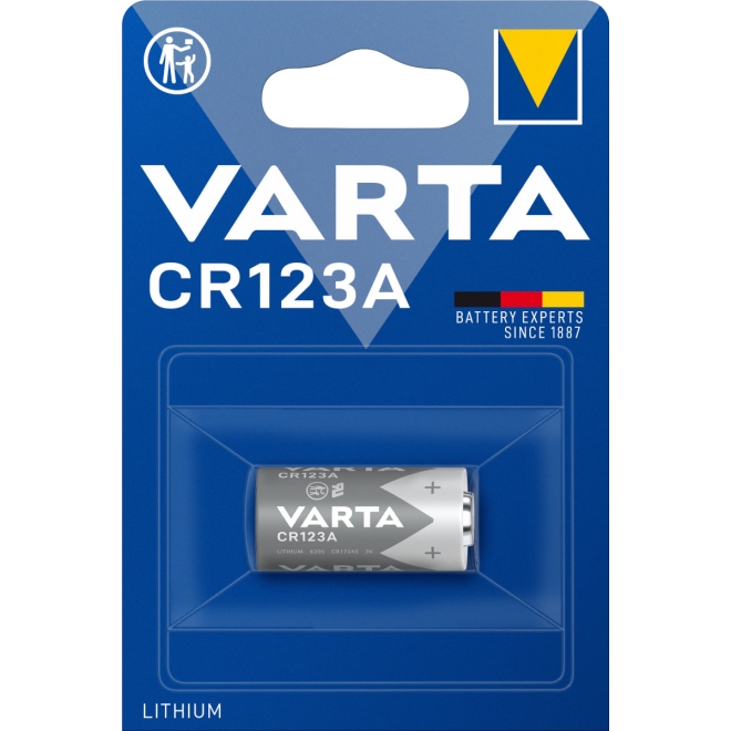 Varta Foto Lithium Cylindrical CR123A - 3 Volt Batterie - 1er-Blister