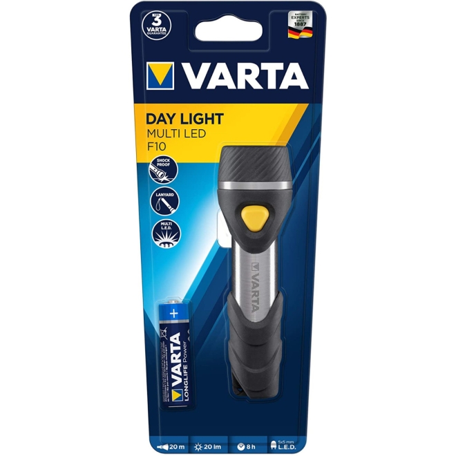 Varta Taschenlampe Day Light Multi LED F10 inkl. Batterie