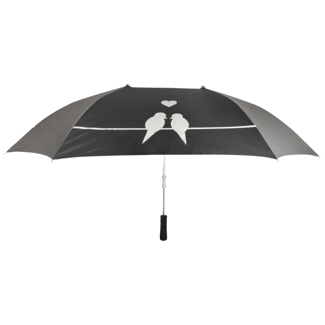 Esschert Design Partnerschirm, Regenschirm für 2 Personen, extra breit
