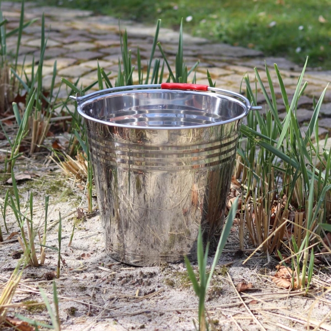Edelstahleimer 12 Liter - rostfreier Industrieeimer - Wassereimer, Universaleimer