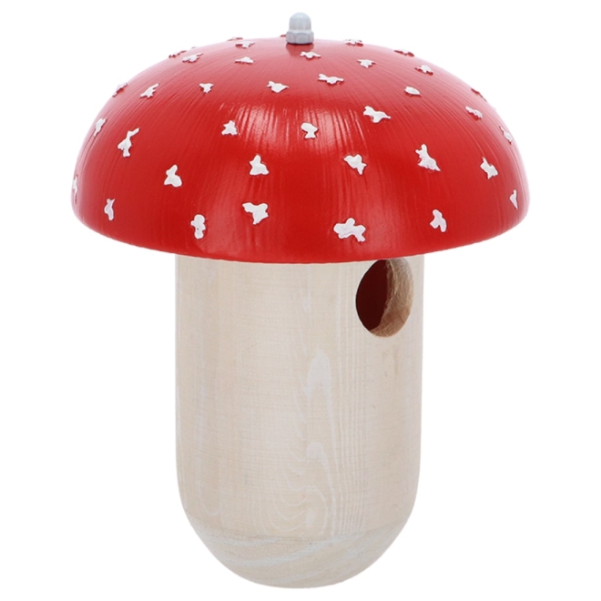 Esschert Design Nistkasten Fliegenpilz - Vogelhaus für Zaunkönige