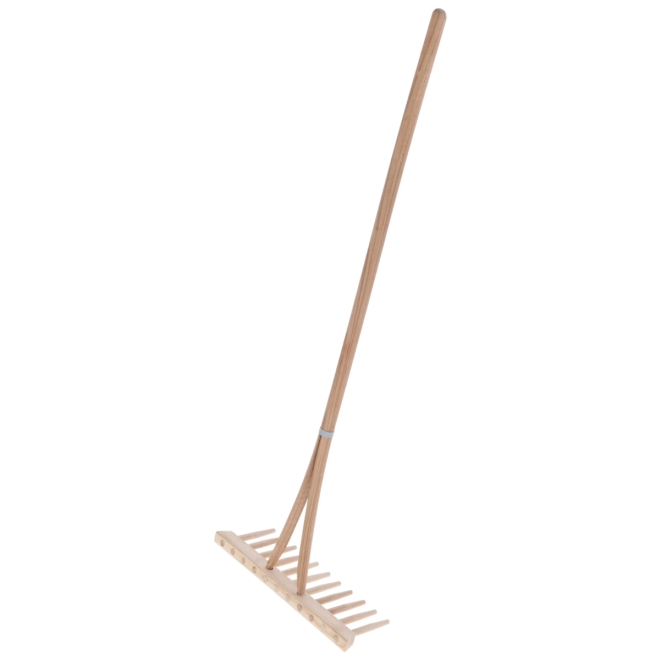 Kinder Holzrechen 35cm mit Stiel - Mini Heurechen für Kinder 100cm