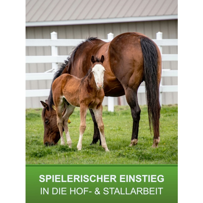 Kinder Dunggabel EcoFork Mini mit Stiel - pink - Mistgabel für Kinder 113cm