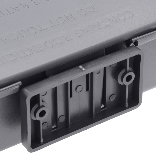 4x Köderstation Kompaktbox schwarz - Köderbox für Ratten - Rattenbox - 4 Stück