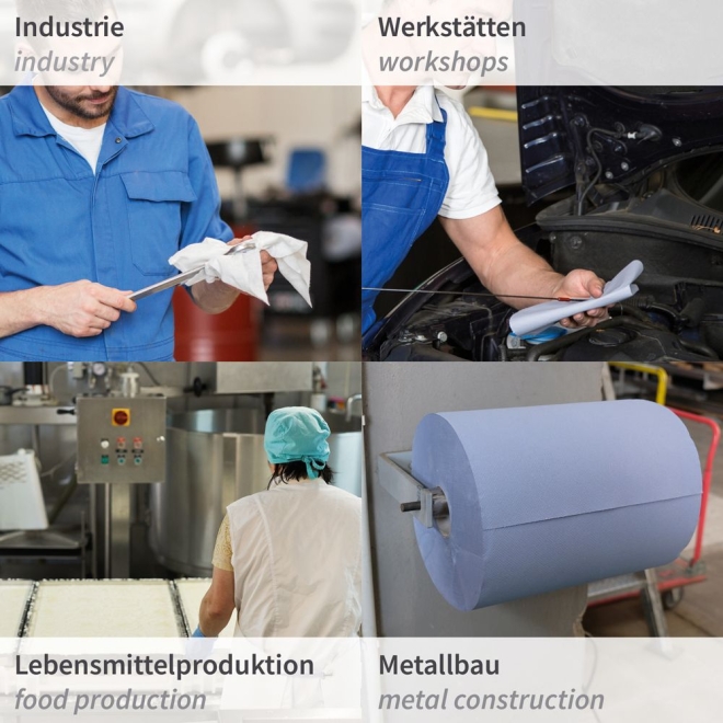 Hygoclean Putzpapier 3-lagig - Putztücher 35x38cm - 1 Rolle à 1000 Blatt
