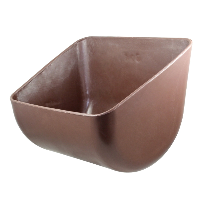 OK-Plast Futtertrog 12 Liter, 45x34x32cm, Rechtecktrog für Rinder und Pferde
