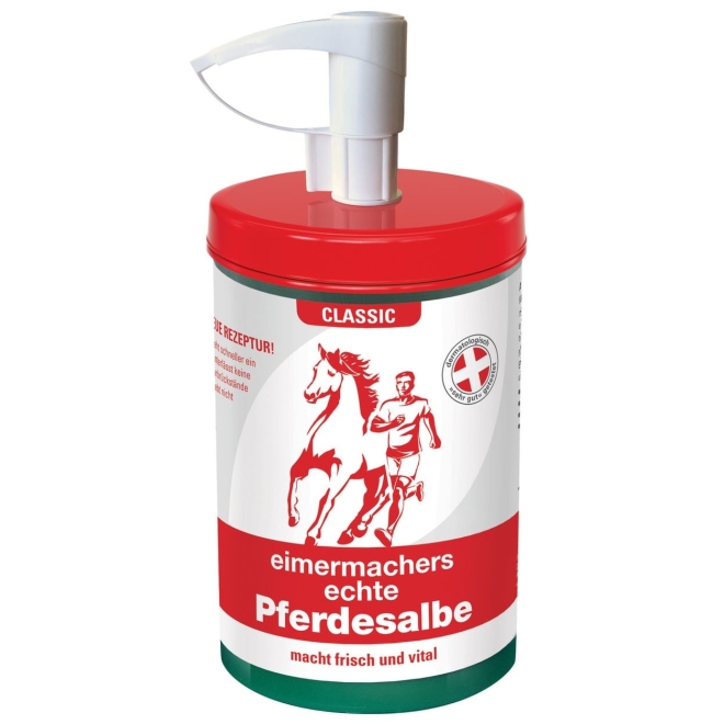 Eimermachers Pferdesalbe 1000ml Dose mit Dosierpumpe, Original Westfälische Formel