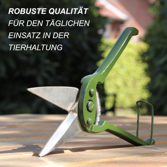 Klauenschere für Schafe und Ziegen - einseitig gezahnt - Hufschere zur Klauenpflege