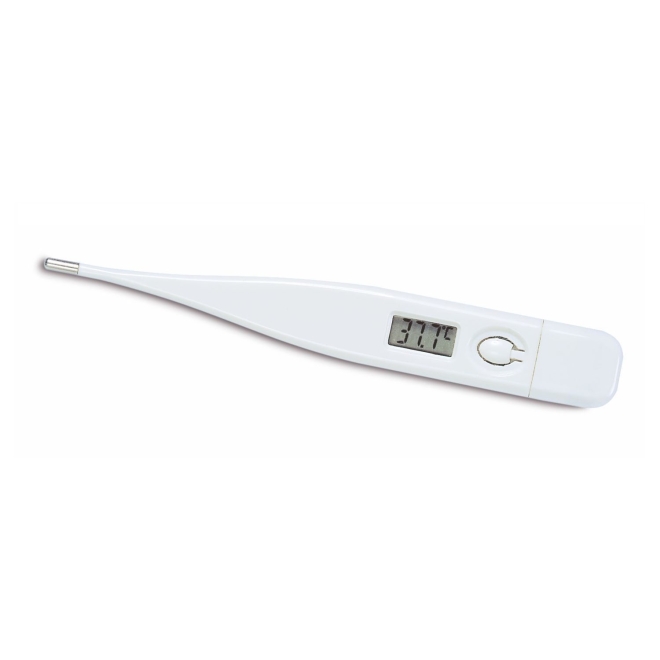 TFA Elektronisches Fieberthermometer, mit Digital-Anzeige, Signalton und Messwertspeicher, 15.2008
