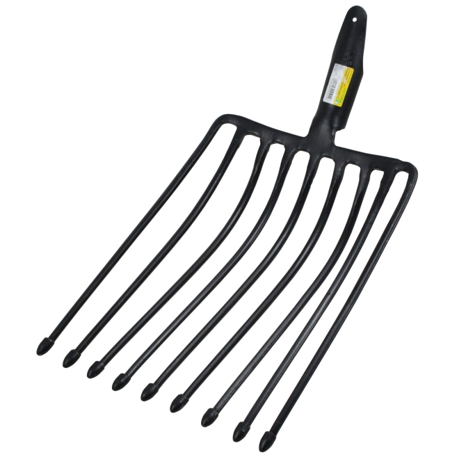 Freund-Victoria Kartoffelgabel 24101, 9 Zinken, 51x26cm, mit Federdülle, ohne Stiel, 3310528