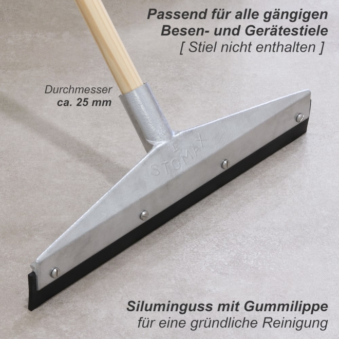 Stomax Wasserschieber 40cm - Typ A - Bodenabzieher mit Naturgummi Lippe