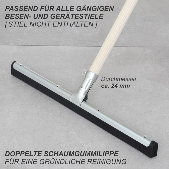 Wasserschieber Moosgummi 60cm, Bodenabzieher Wasserabzieher Schaumgummi Wischer