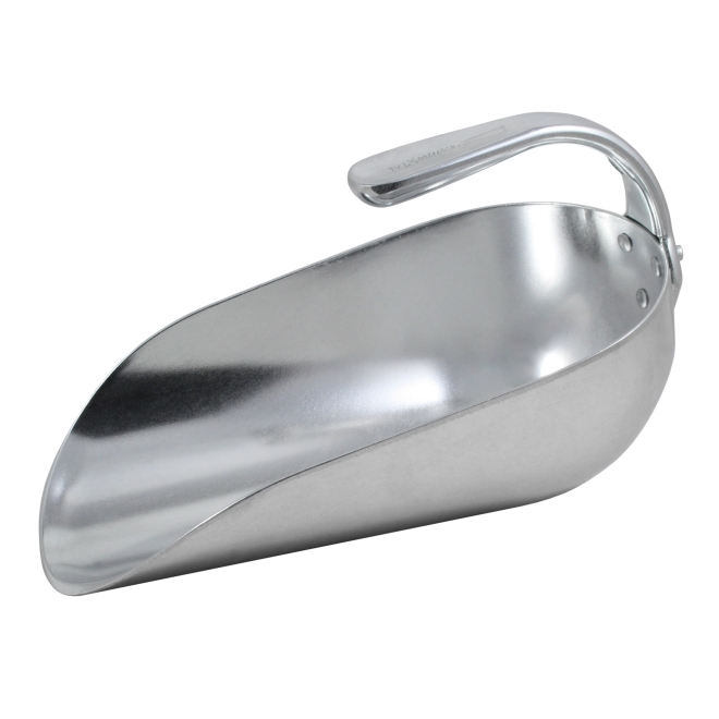 Wilesco Futterschaufel 1,5kg, Aluminium Mehlschaufel mit Innengriff