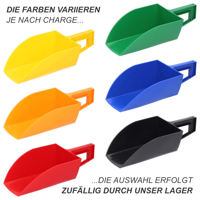 Gewa Futterschaufel 1kg mit Außengriff - Schaufel für Futtermittel - Farben variieren