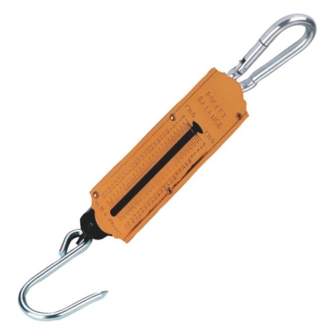 Federwaage 10kg - Taschenwaage, Futterwaage mit Karabinerhaken