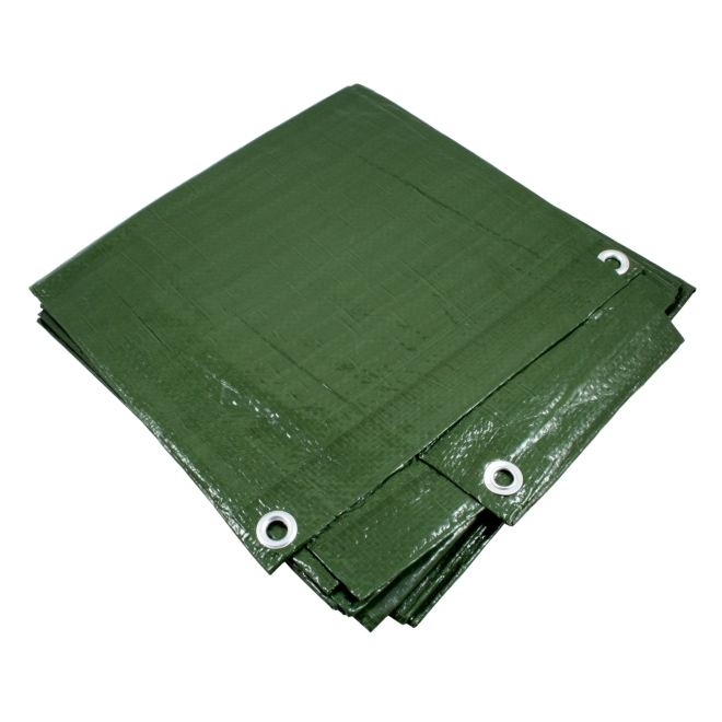 Lankotex multi-TARP Standard 4x6m grün, Schutz- und Abdeckplane mit Aluminiumösen, HDPE / LDPE