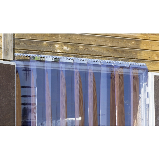 PVC-Streifenvorhang, 30cm, 3mm, transparenter Lamellenstreifen, Zuschnitt per laufenden Meter