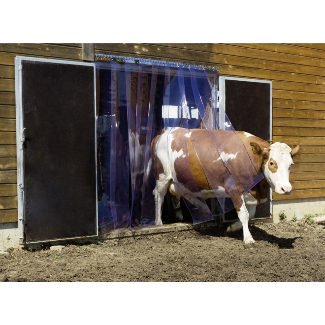 PVC-Streifenvorhang, 30cm, 3mm, transparenter Lamellenstreifen, Zuschnitt per laufenden Meter