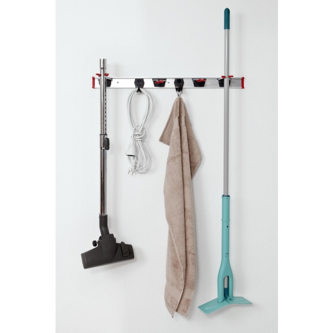 Bruns Gerätehalter, Aluminium-Wandschiene 75cm + 5 Halter - SB 5.07
