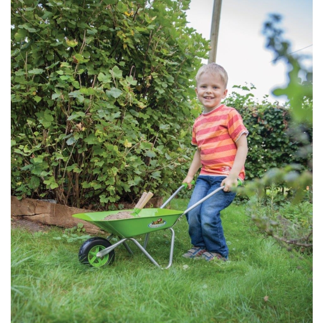 Esschert Design Kinderschubkarre KG97, grün, Metall, Schubkarre für Kinder