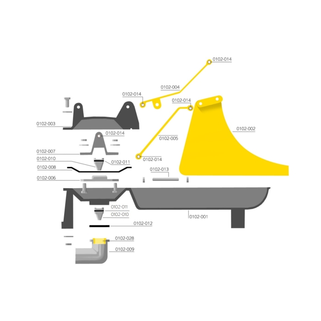 Eider Ventilkegeldichtung für Weidepumpe E2, Dichtung für Ventilkegel, Ersatzteil-Nr. 0102-011